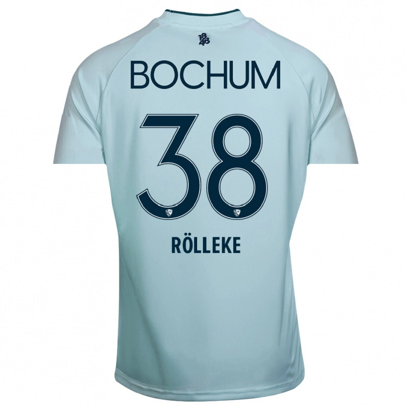 Danxen Kinderen Hugo Rölleke #38 Cyaan-Blauw Keepersshirt 2025/26 T-Shirt België