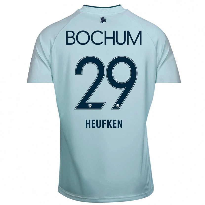 Danxen Kinderen Jeremias Heufken #29 Cyaan-Blauw Keepersshirt 2025/26 T-Shirt België