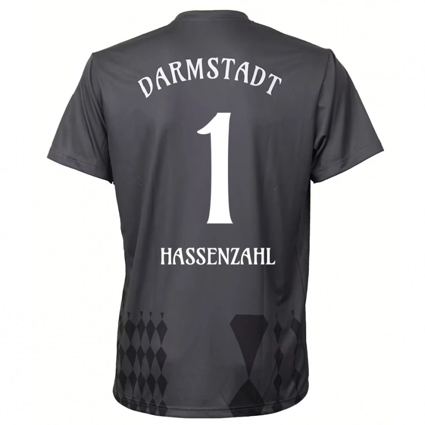 Danxen Kinderen Leon Hassenzahl #1 Donkergrijs Keepersshirt 2025/26 T-Shirt België