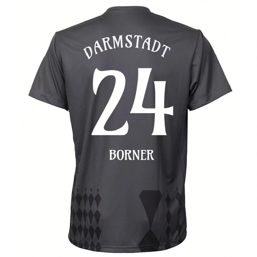 Danxen Kinderen Benedikt Börner #24 Donkergrijs Keepersshirt 2025/26 T-Shirt België