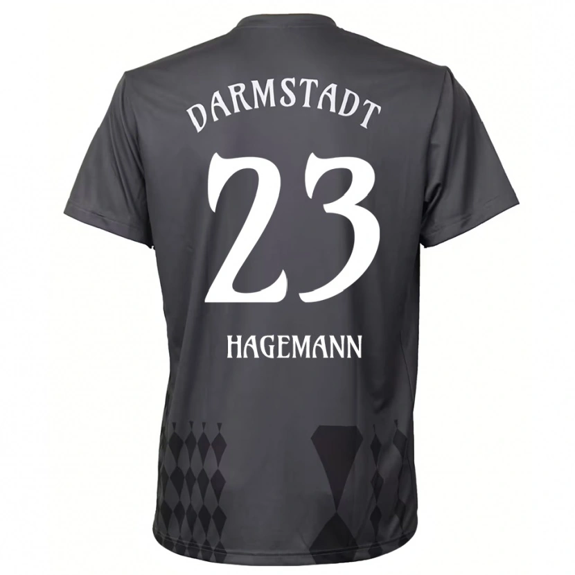 Danxen Kinderen Emil Hagemann #23 Donkergrijs Keepersshirt 2025/26 T-Shirt België