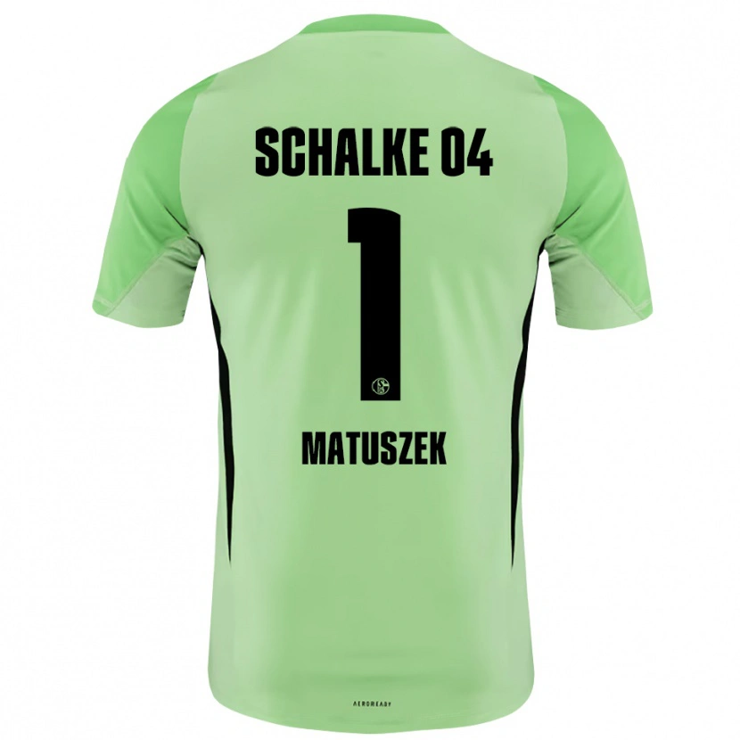 Danxen Kinderen Julia Matuszek #1 Licht Groen Zwart Keepersshirt 2025/26 T-Shirt België