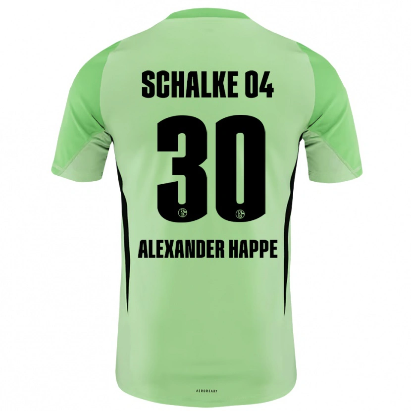 Danxen Kinderen Luca Alexander Happe #30 Licht Groen Zwart Keepersshirt 2025/26 T-Shirt België