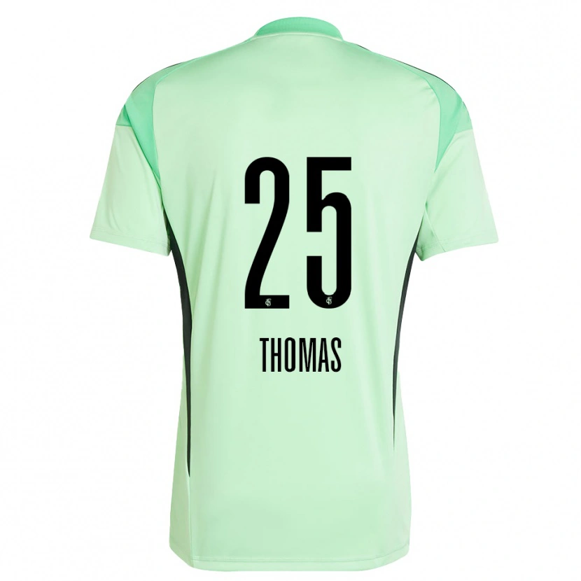 Danxen Kinderen Jakob Thomas #25 Licht Groen Zwart Keepersshirt 2025/26 T-Shirt België
