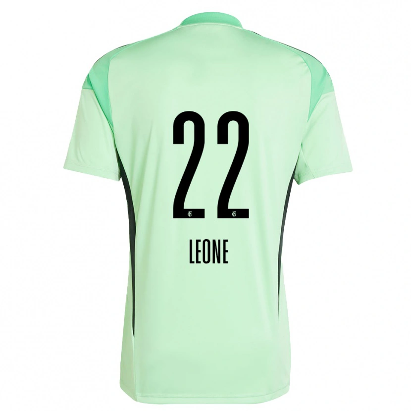 Danxen Kinderen Vincent Leone #22 Licht Groen Zwart Keepersshirt 2025/26 T-Shirt België