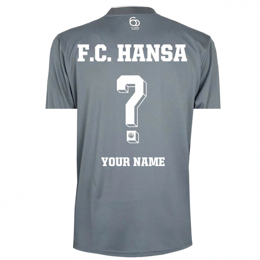 Danxen Kinderen Hansa Rostock Lichtgrijs Wit Keepersshirt 2025/26 T-Shirt België