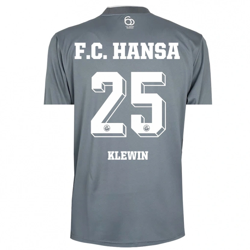 Danxen Kinderen Philipp Klewin #25 Lichtgrijs Wit Keepersshirt 2025/26 T-Shirt België