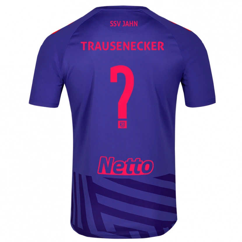 Danxen Kinderen Bastian Trausenecker #0 Koningsblauw Rood Keepersshirt 2025/26 T-Shirt België
