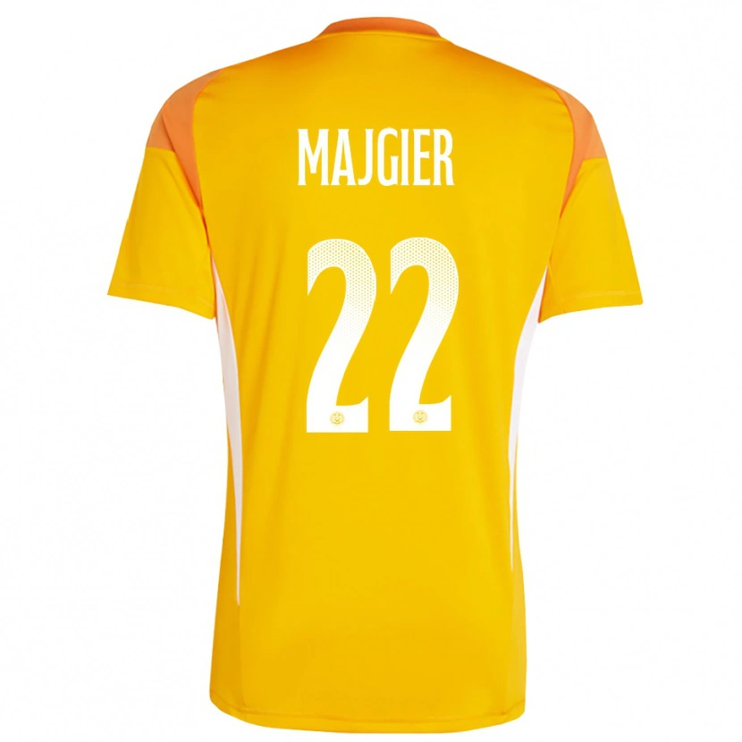 Danxen Kinderen Philipp Majgier #22 Oranje Wit Keepersshirt 2025/26 T-Shirt België
