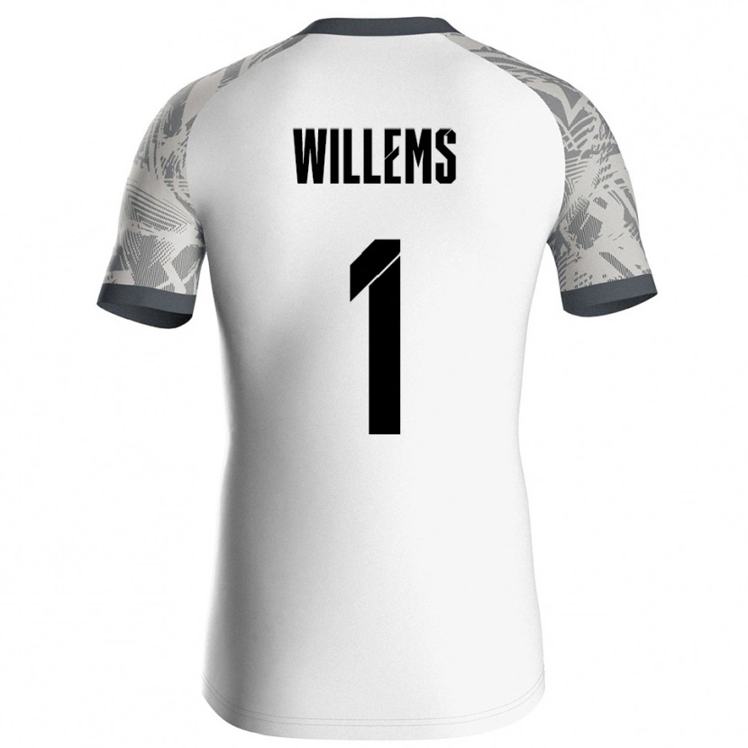 Danxen Kinderen Leon Willems #1 Grijs Wit Keepersshirt 2025/26 T-Shirt België