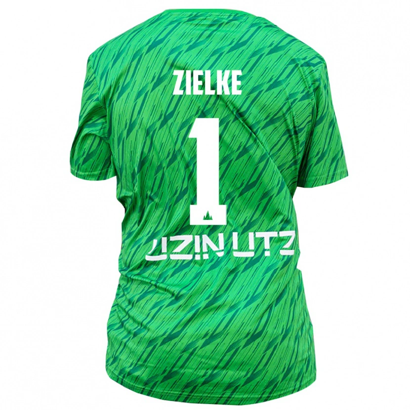 Danxen Kinderen Paul Zielke #1 Groen Rood Keepersshirt 2025/26 T-Shirt België