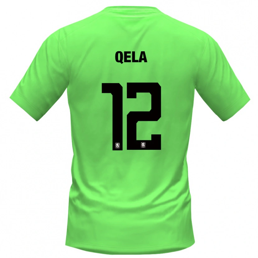 Danxen Kinderen Miran Qela #12 Lentegroen Keepersshirt 2025/26 T-Shirt België