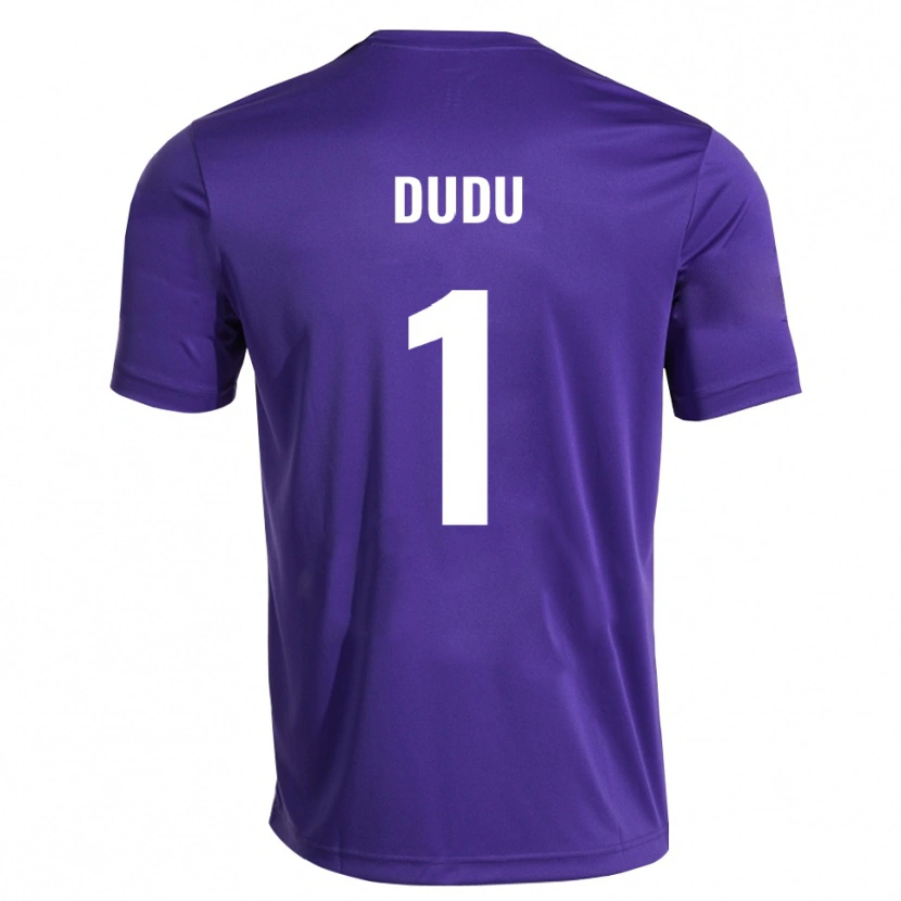 Danxen Kinderen Dudu #1 Paars Wit Keepersshirt 2025/26 T-Shirt België