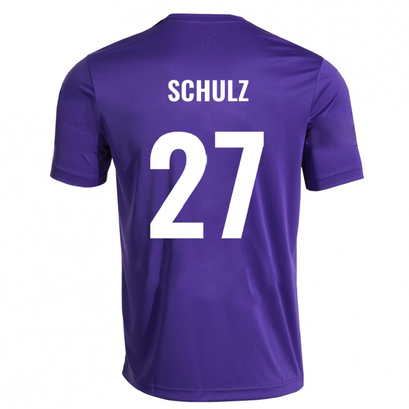 Danxen Kinderen Arne Schulz #27 Paars Wit Keepersshirt 2025/26 T-Shirt België