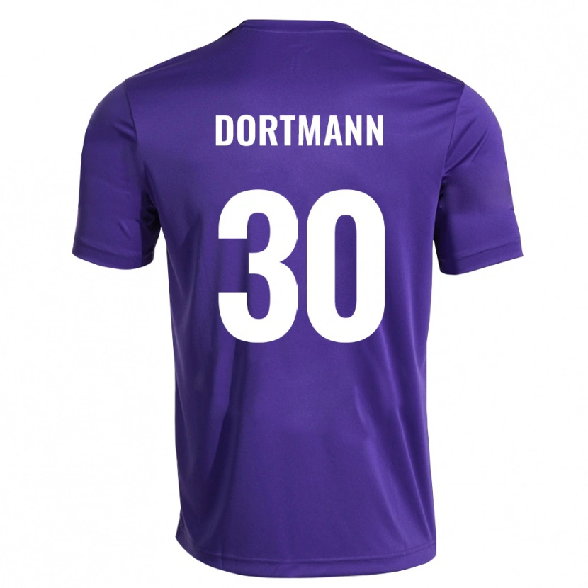 Danxen Kinderen Niklas Dortmann #30 Paars Wit Keepersshirt 2025/26 T-Shirt België
