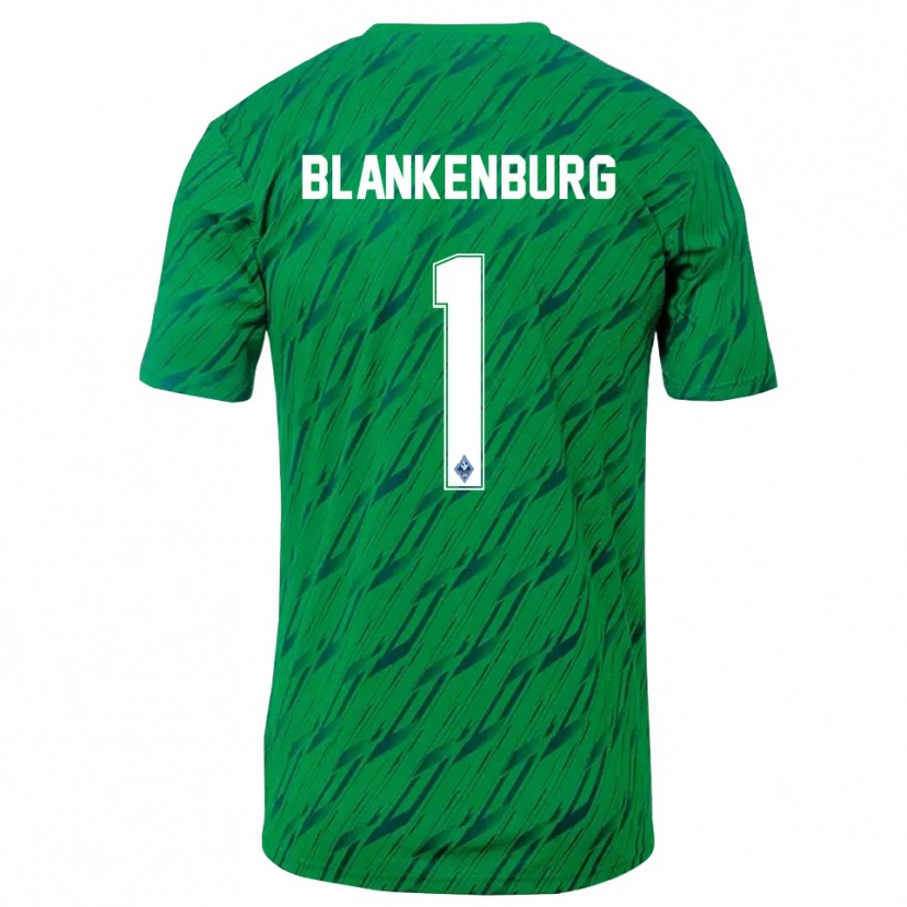 Danxen Kinderen Luca Blankenburg #1 Groen Wit Keepersshirt 2025/26 T-Shirt België