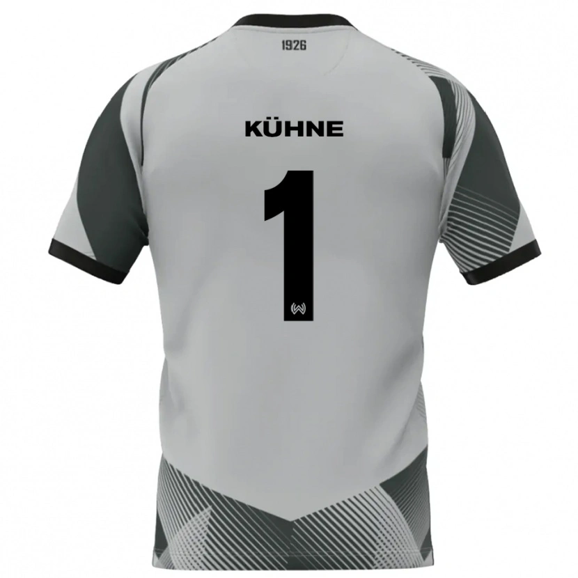 Danxen Kinderen Lars Kühne #1 Lichtgrijs Wit Keepersshirt 2025/26 T-Shirt België