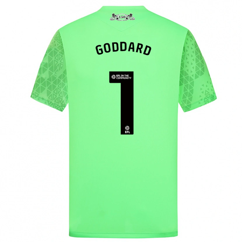 Danxen Kinderen Felix Goddard #1 Fluorescerend Groen Keepersshirt 2025/26 T-Shirt België