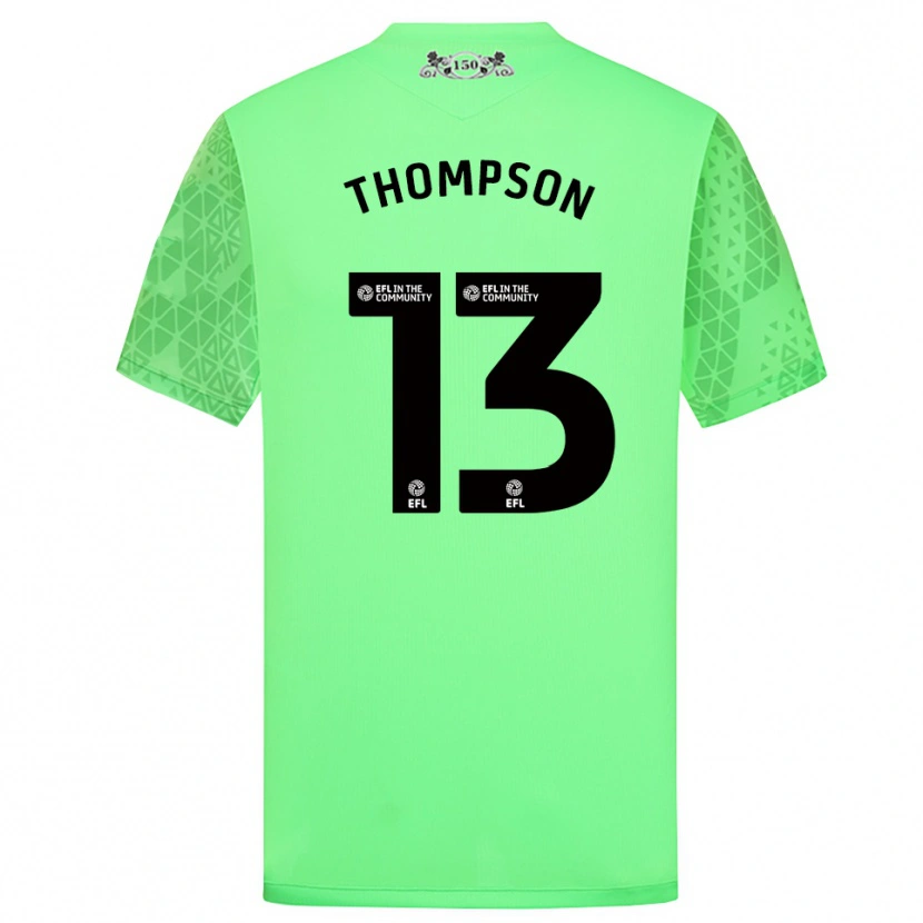 Danxen Kinderen Luke Thompson #13 Fluorescerend Groen Keepersshirt 2025/26 T-Shirt België
