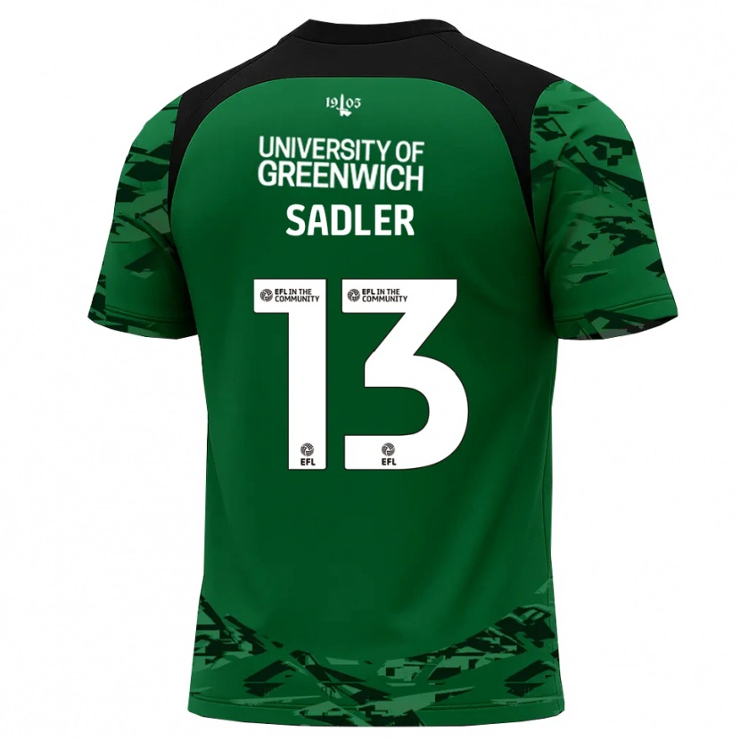 Danxen Kinderen Jude Sadler #13 Groen Zwart Keepersshirt 2025/26 T-Shirt België