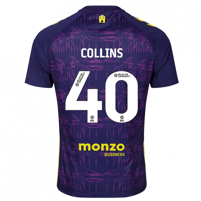 Danxen Kinderen Brad Collins #40 Paars Geel Keepersshirt 2025/26 T-Shirt België