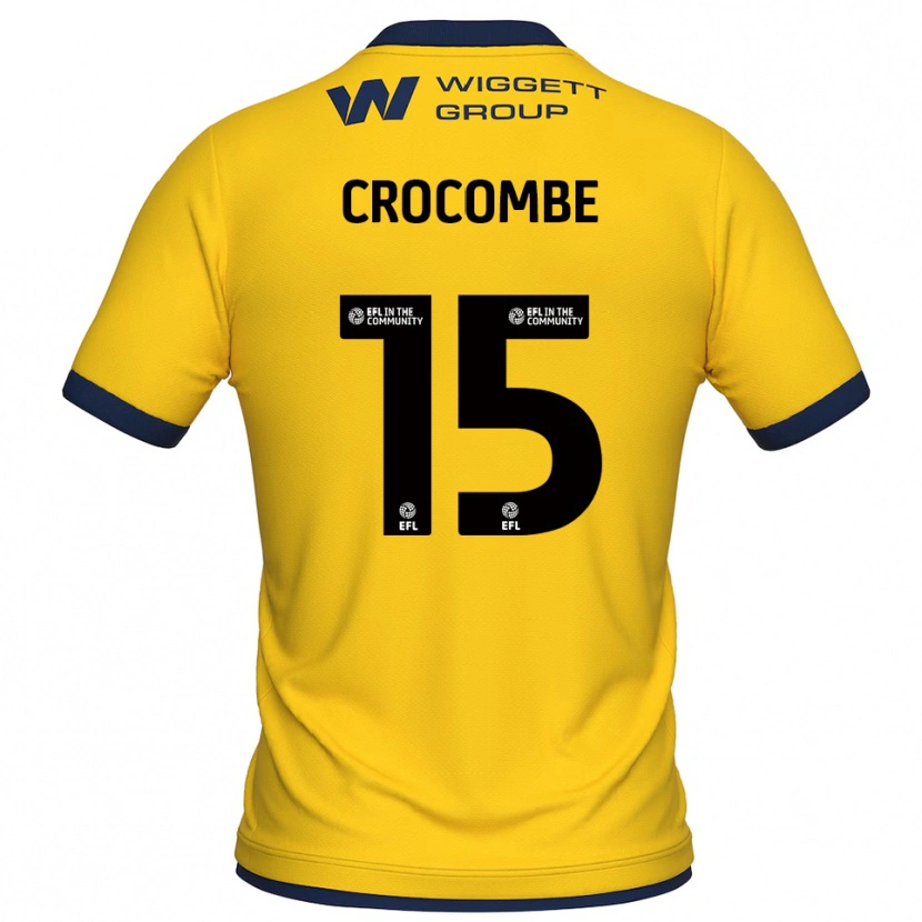 Danxen Kinderen Max Crocombe #15 Geel Zwart Keepersshirt 2025/26 T-Shirt België