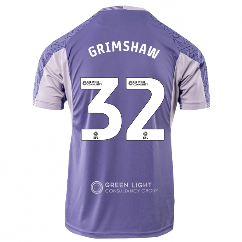 Danxen Kinderen Daniel Grimshaw #32 Licht Paars Keepersshirt 2025/26 T-Shirt België