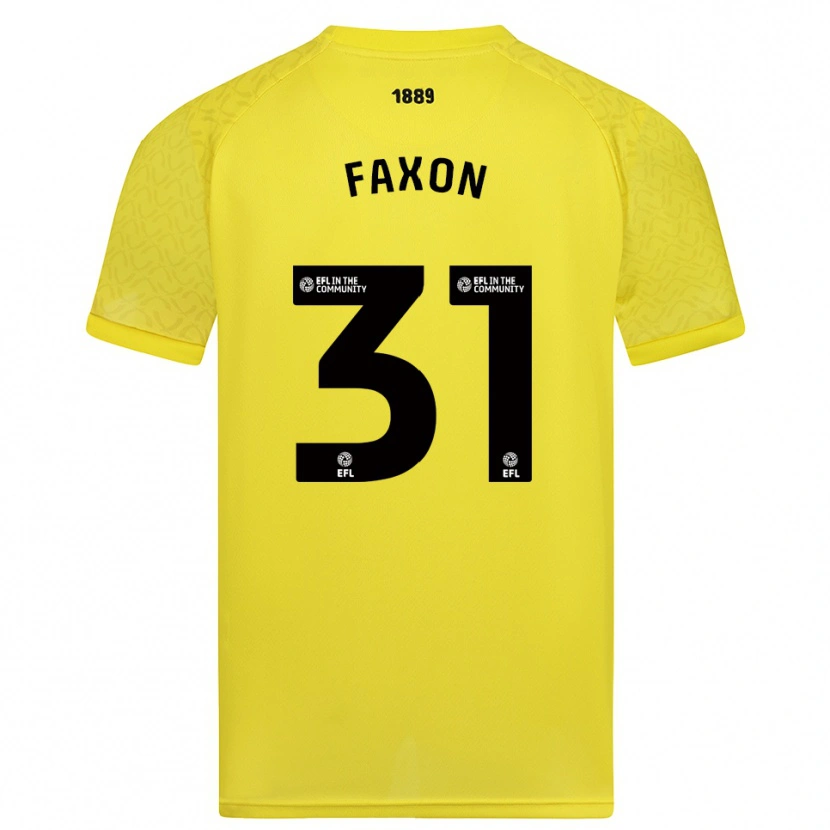 Danxen Kinderen Luke Faxon #31 Geel Zwart Keepersshirt 2025/26 T-Shirt België