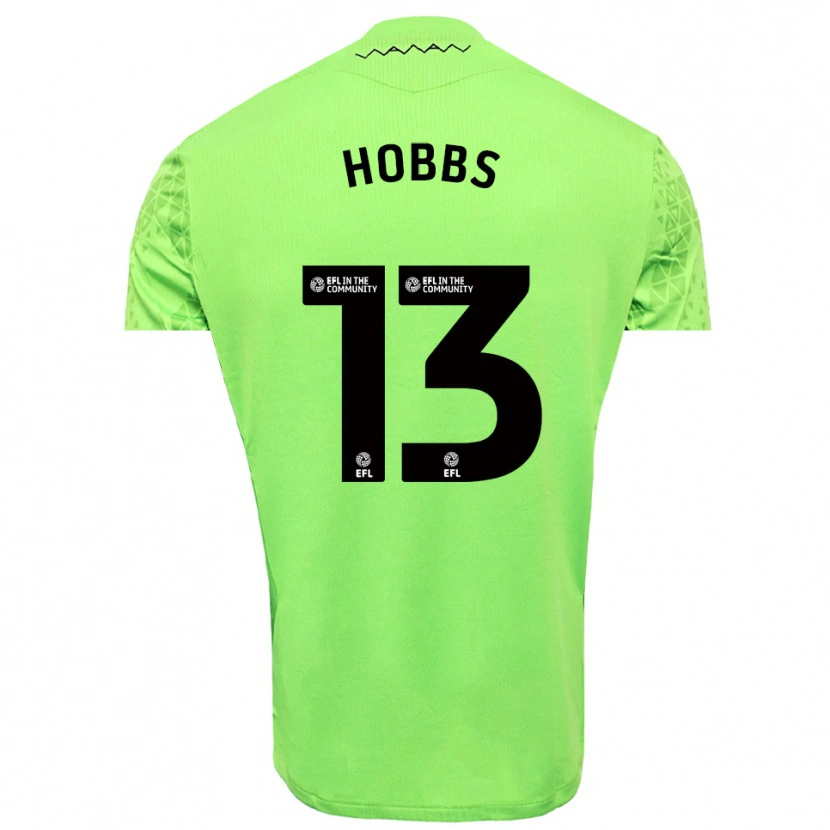 Danxen Kinderen Charlie Hobbs #13 Limoen Zwart Keepersshirt 2025/26 T-Shirt België