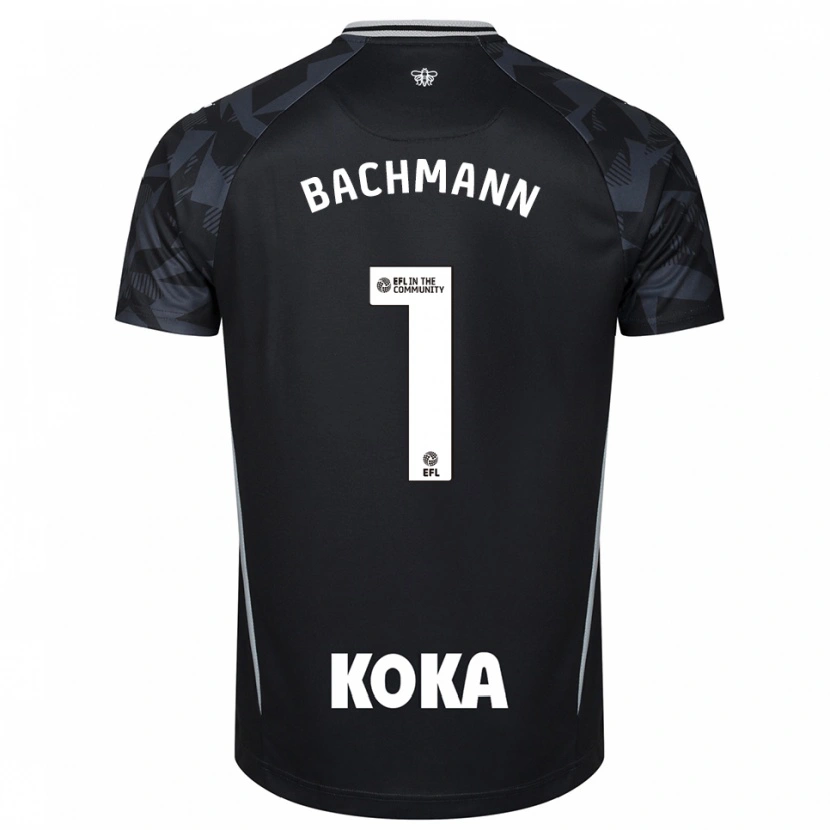 Danxen Kinderen Daniel Bachmann #1 Zwart Blauw Keepersshirt 2025/26 T-Shirt België