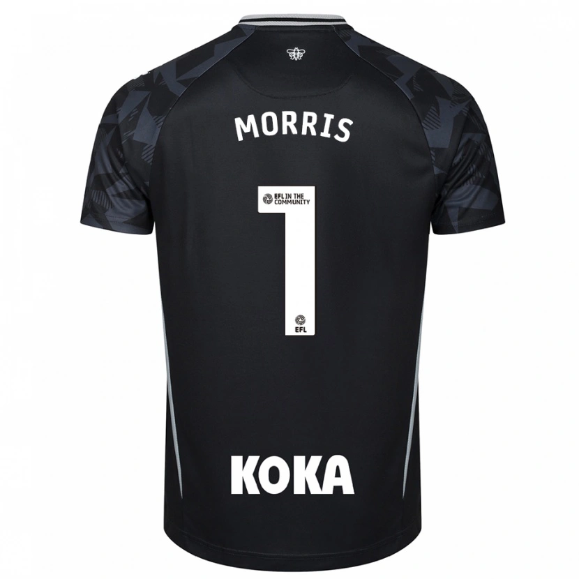 Danxen Kinderen Sam Morris #1 Zwart Blauw Keepersshirt 2025/26 T-Shirt België