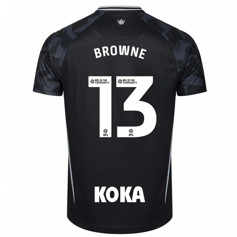 Danxen Kinderen Roraigh Browne #13 Zwart Blauw Keepersshirt 2025/26 T-Shirt België