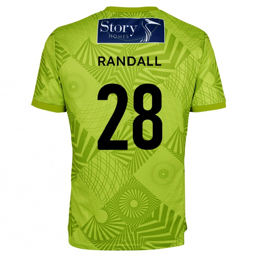 Danxen Kinderen Thomas Randall #28 Geel Groen Keepersshirt 2025/26 T-Shirt België