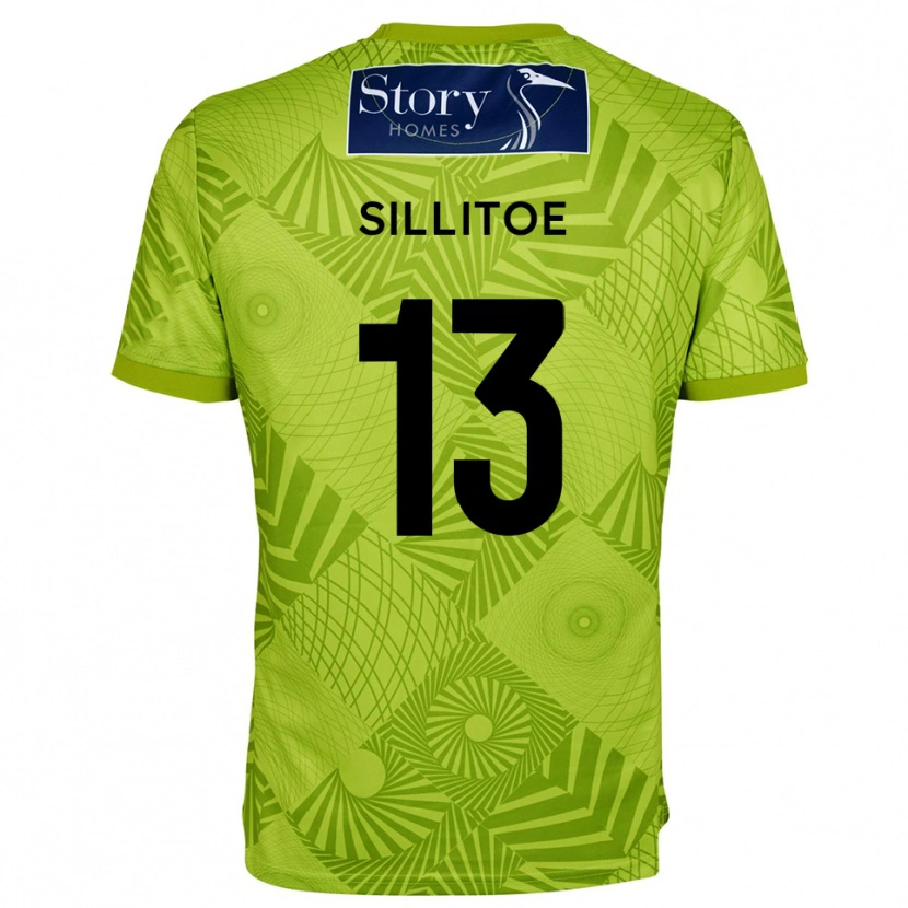 Danxen Kinderen Casey Sillitoe #13 Geel Groen Keepersshirt 2025/26 T-Shirt België