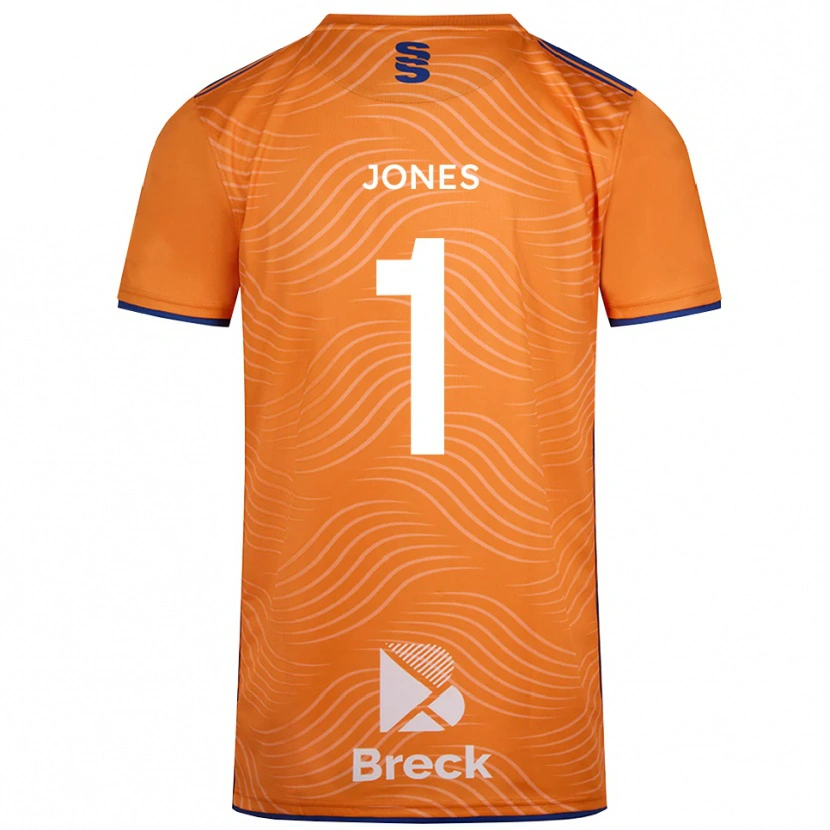 Danxen Kinderen Zac Jones #1 Oranje Zwart Keepersshirt 2025/26 T-Shirt België