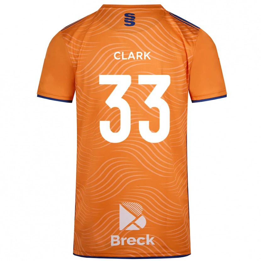 Danxen Kinderen Charlie Clark #33 Oranje Zwart Keepersshirt 2025/26 T-Shirt België