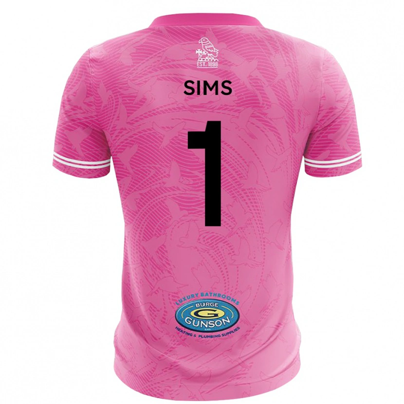 Danxen Kinderen Jack Sims #1 Roze Wit Keepersshirt 2025/26 T-Shirt België