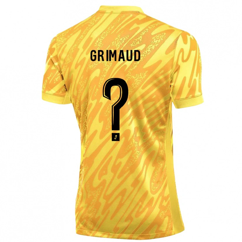 Danxen Kinderen Charles Grimaud #0 Oranje Geel Keepersshirt 2025/26 T-Shirt België