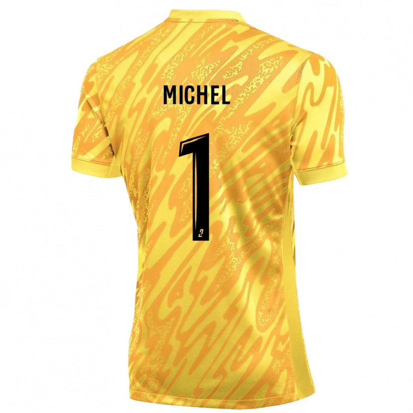 Danxen Kinderen Mathieu Michel #1 Oranje Geel Keepersshirt 2025/26 T-Shirt België