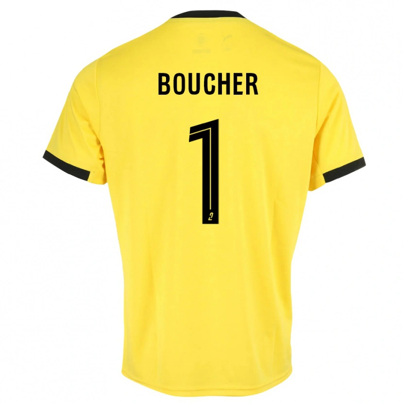 Danxen Kinderen Zacharie Boucher #1 Geel Zwart Keepersshirt 2025/26 T-Shirt België