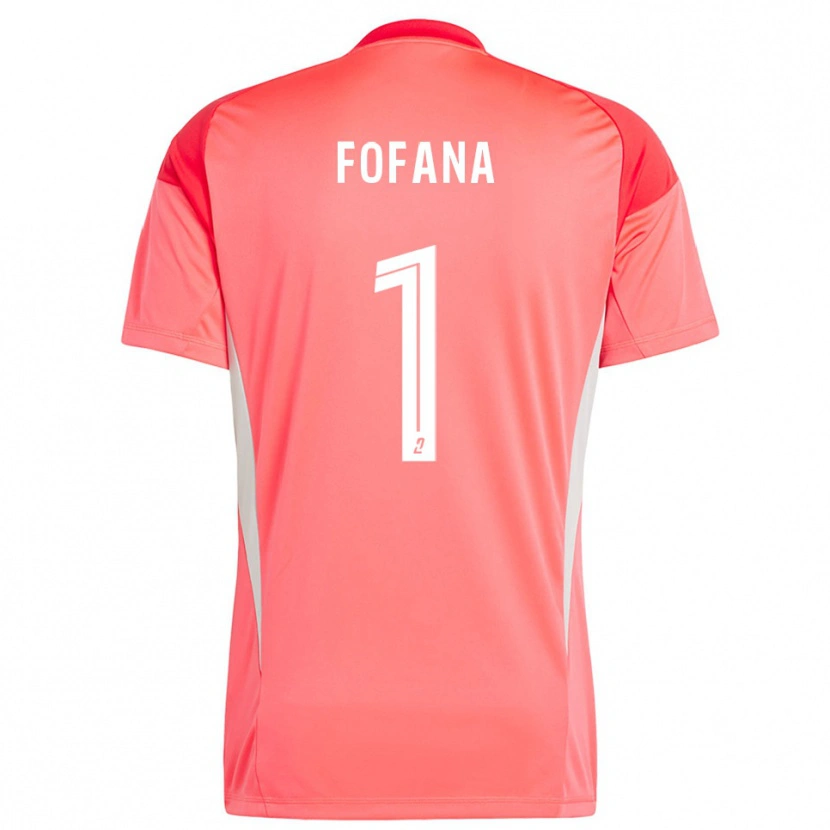 Danxen Kinderen Cheik Fofana #1 Oranje Rood Wit Keepersshirt 2025/26 T-Shirt België