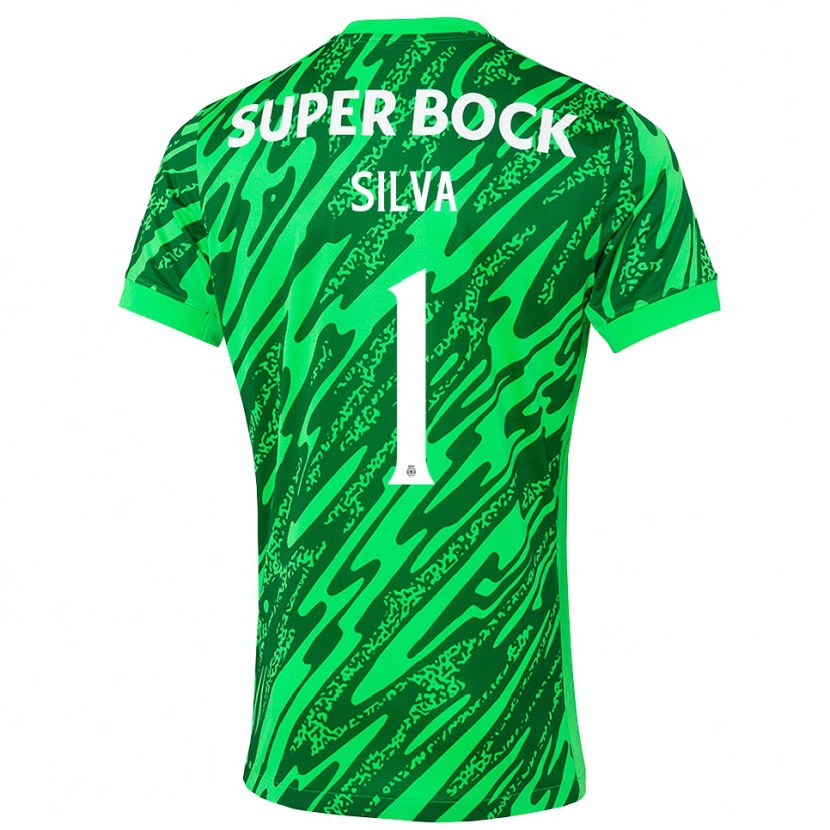 Danxen Kinderen Rui Silva #1 Groen Wit Keepersshirt 2025/26 T-Shirt België