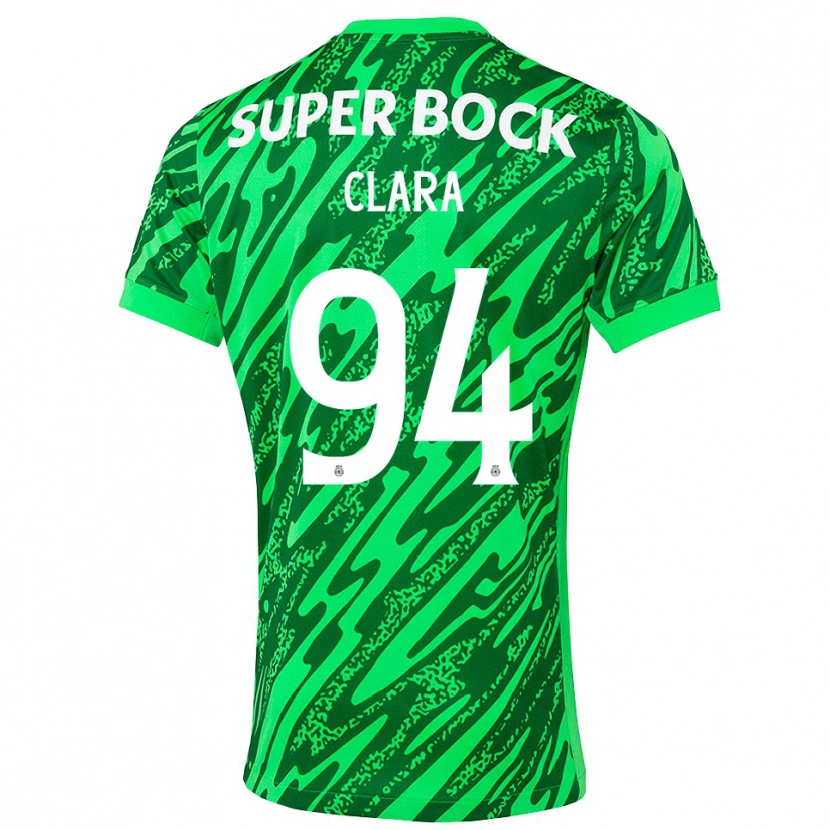 Danxen Kinderen Diogo Clara #94 Groen Wit Keepersshirt 2025/26 T-Shirt België