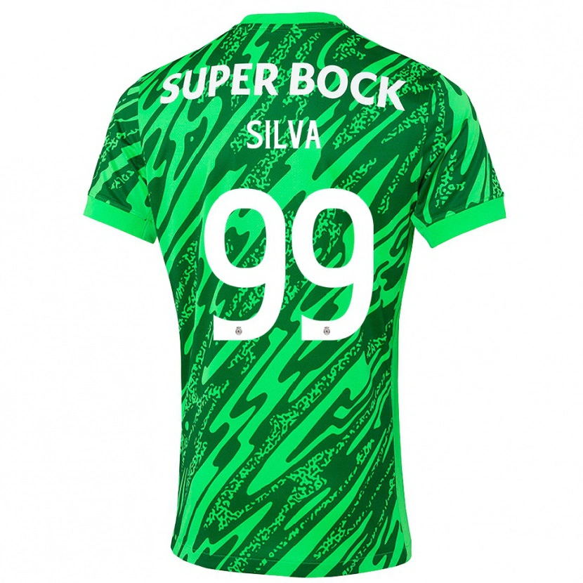 Danxen Kinderen Francisco Silva #99 Groen Wit Keepersshirt 2025/26 T-Shirt België