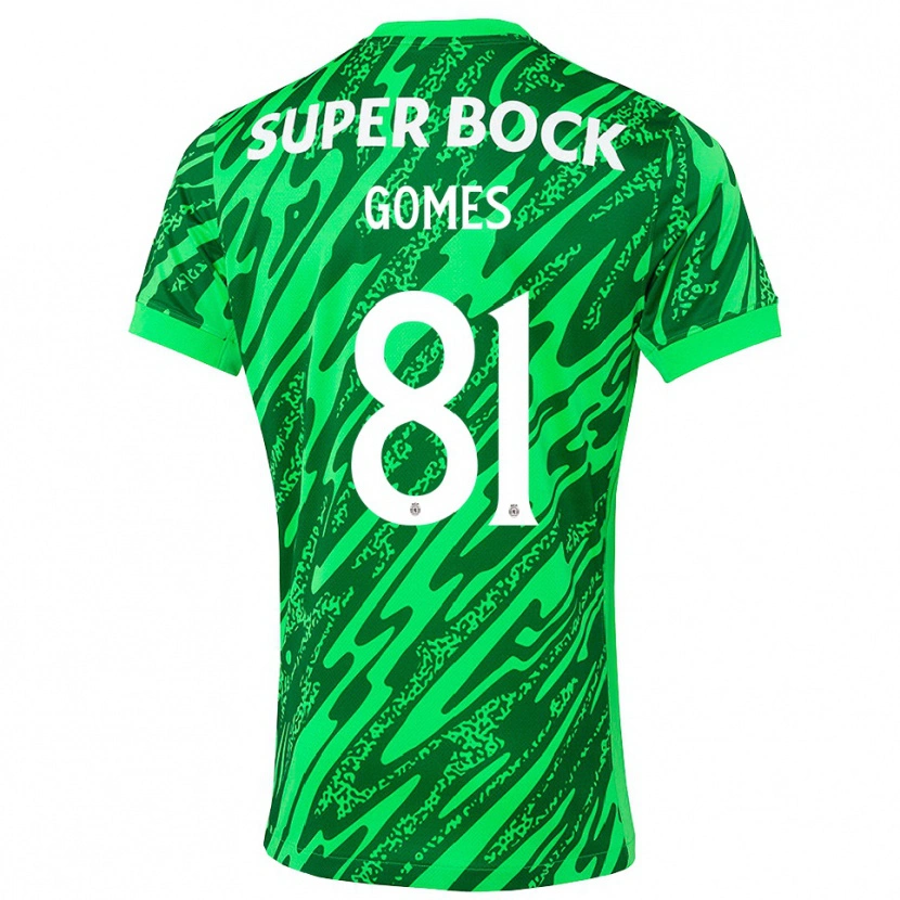 Danxen Kinderen Salvador Gomes #81 Groen Wit Keepersshirt 2025/26 T-Shirt België