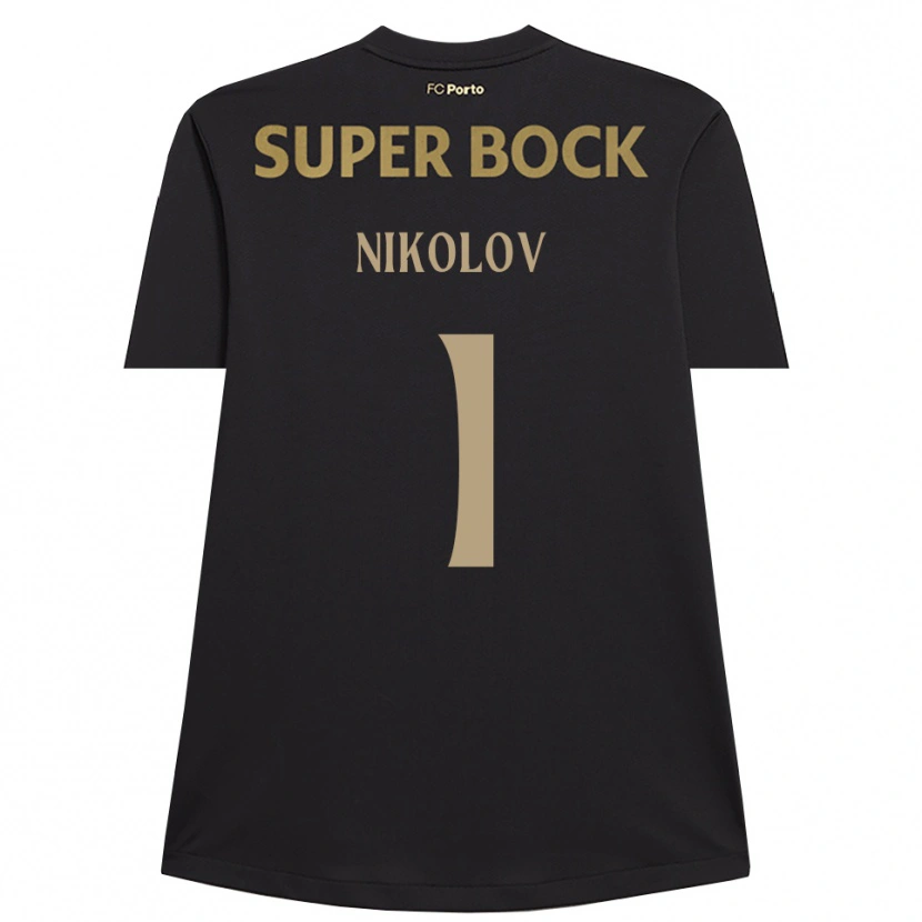 Danxen Kinderen Antoni Nikolov #1 Zwart Bruin Keepersshirt 2025/26 T-Shirt België