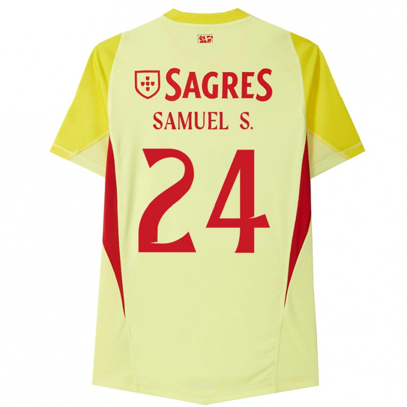Danxen Kinderen Samuel Soares #24 Geel Rood Keepersshirt 2025/26 T-Shirt België