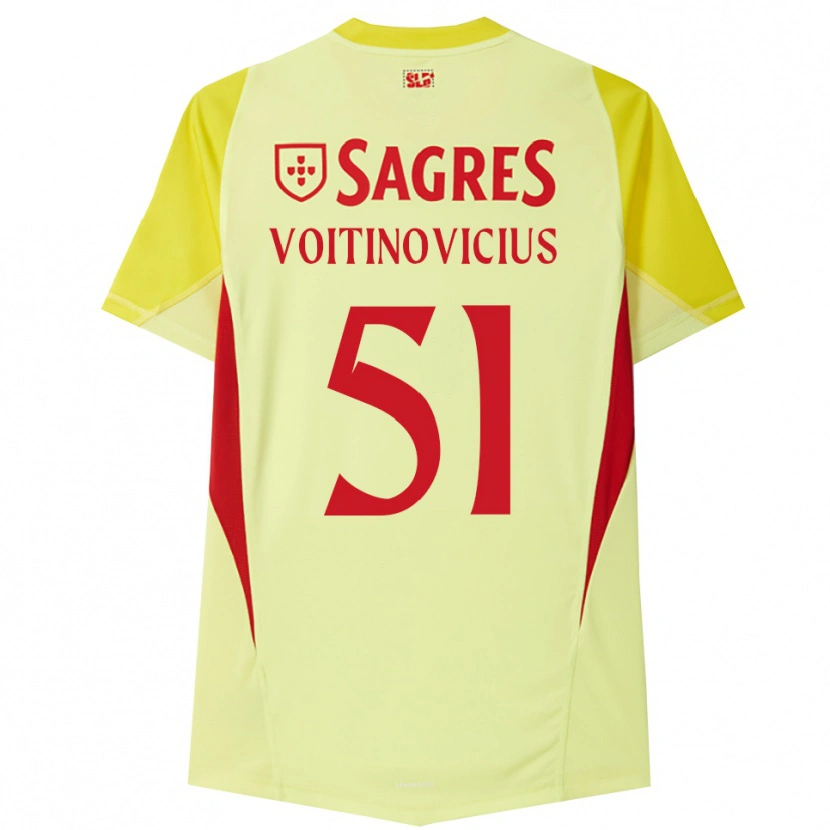 Danxen Kinderen Arnas Voitinovičius #51 Geel Rood Keepersshirt 2025/26 T-Shirt België