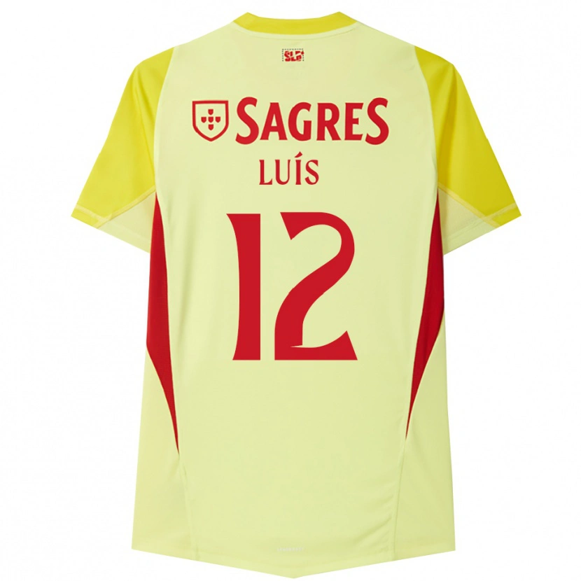 Danxen Kinderen António Luís #12 Geel Rood Keepersshirt 2025/26 T-Shirt België