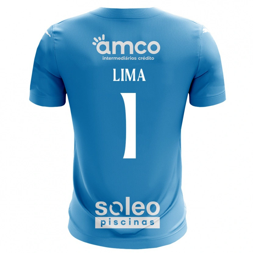 Danxen Kinderen Aline Lima #1 Blauw Wit Keepersshirt 2025/26 T-Shirt België